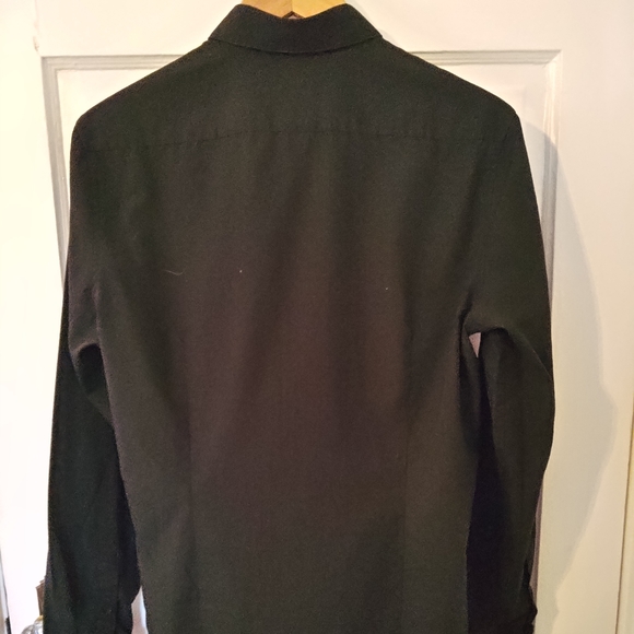 H&M Long sleeve button down black sz medium - Picture 2 of 8